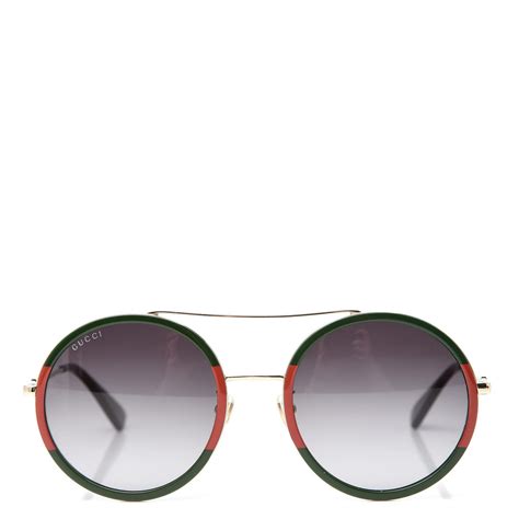 gucci round sunglasses green|gucci oversized round sunglasses.